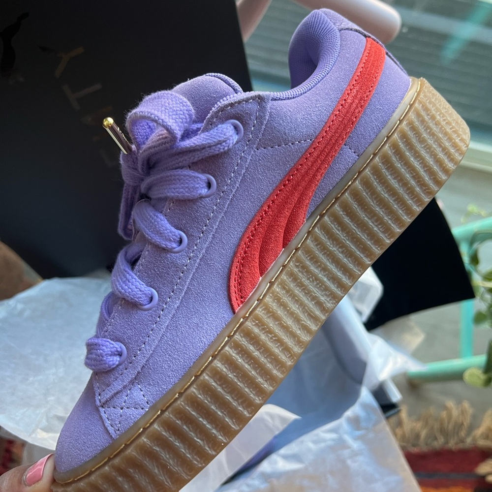 Fenty puma phatty lavender , big kids 6 women’s 7.5